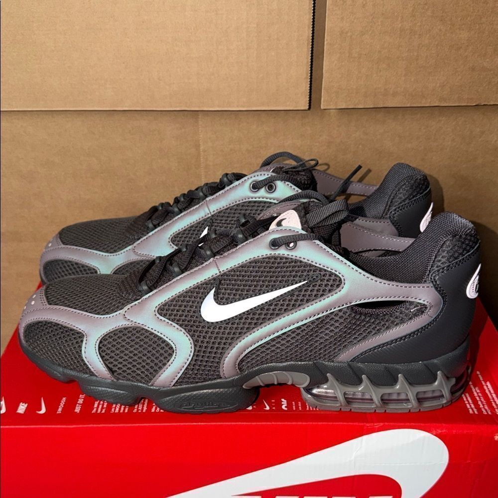 Nike Air Zoom Spiridon Cage 2 Metallic Silver Ash HV6929-299 Men’s Size 14